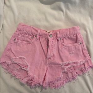 Free People Jean shorts